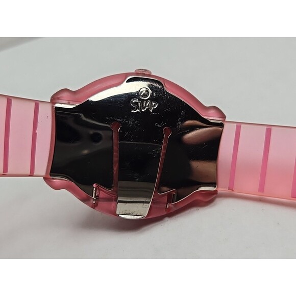 Disney Snap Kids Watch Pink Jelly Strap Quartz 30M New Battery Japan SII Movt WR - Picture 10 of 11